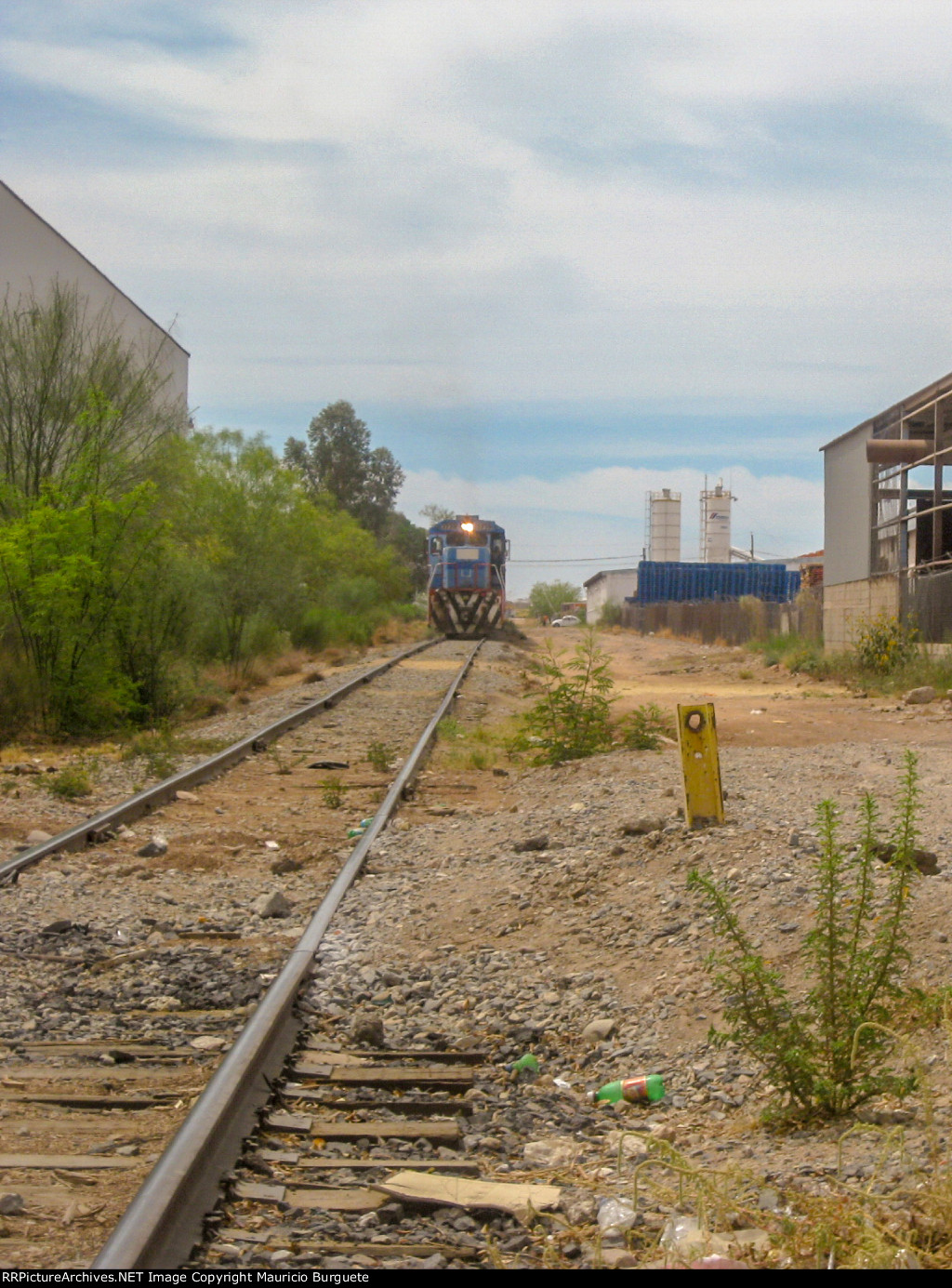 Ferromex C30-S7 Locomotive in the yard